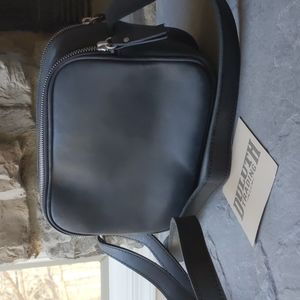 Duluth Trading Co. black leather crossbody